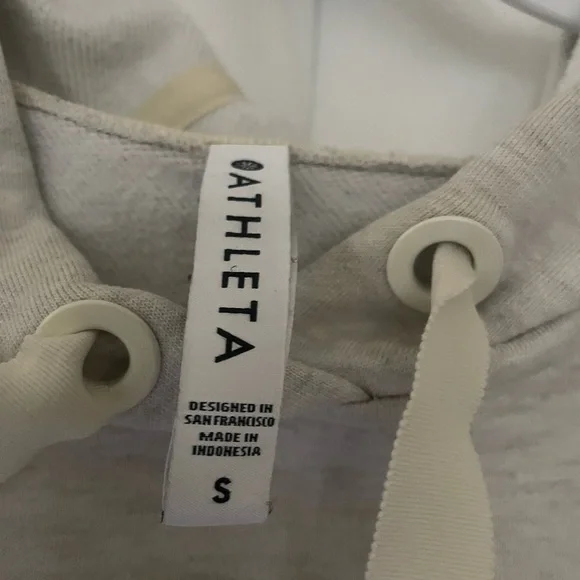 Athleta Off-White Hoodie Dress size small ( PLEASE READ!) - Picture 10 of 16